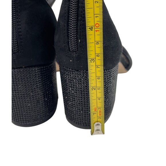 ALDO Women’s Size 7.5 Black Suede Pointed Block Heel Shoes - Picture 6 of 12